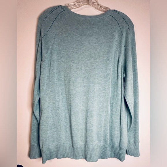 Croft & Barrow Women’s Turquoise Long Sleeve Cardigan Lightweight Size PXL NWT - Picture 3 of 10